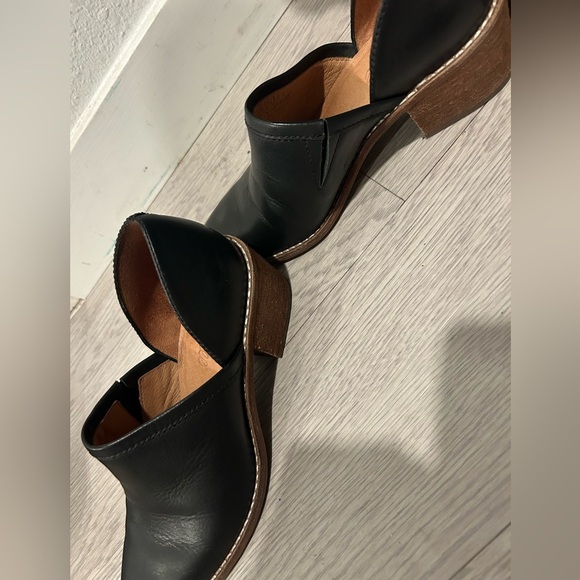 Madewell The Lucie Shoe Cut Out Booties Block Heel Size 6 - Picture 5 of 6